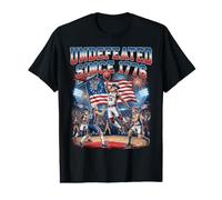 George Washington Undefeated Since 1776 Basketball 4 Juillet T-Shirt Graphique avec Valeur