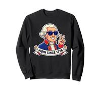 George Washington Vibin Since 1776 Funny Patriotic 4th Juillet Sweatshirt