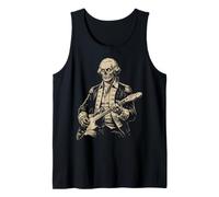 George Washington Zombie Undead Jouant de la Guitare Alt Goth Band Débardeur