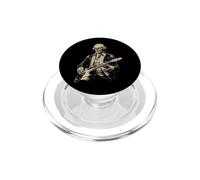George Washington Zombie Undead Jouant de la Guitare Alt Goth Band PopSockets PopGrip pour MagSafe