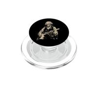 George Washington Zombie Undead Jouant de la Guitare Alt Goth Band PopSockets PopGrip pour MagSafe