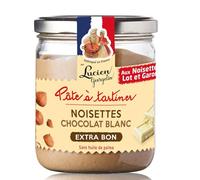 GEORGELIN - Pâte à Tartiner Noisettes Chocolat Blanc LUCIEN | Savoureux et onctueux | Idéal pour le petit déjeuner | le pot de 400g | LOT DE 3
