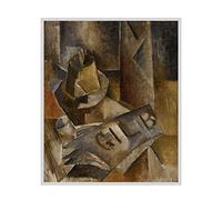 Georges Braque Impression sur Toile Célèbre Nature Morte Peintures Reproduction Toile Art Affiches et Impressions pour Étude Décor 80x96cm sans Cadre
