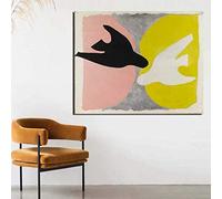 Georges Braque Oiseau Noir Et L'oiseau Blanc Toile Peinture Imprimer Salon Home Decor Wall Art Peinture À L'huile Affiches 60x80CM Sans Cadre