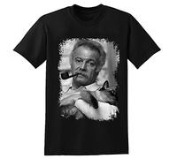 Georges Brassens Singer Cotton T-Shirt Men's Unisex Tee Black XXXL
