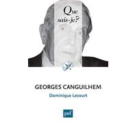 Georges Canguilhem Dominique Lecourt (Auteur)