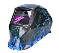 GEORGES Casque de soudage solaire automatique avec protection UV et grande vitre pour tous les types de soudure (Lightning)