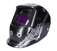 GEORGES Casque de soudage solaire automatique avec protection UV et grande vitre pour tous les types de soudage (Gun Skull)