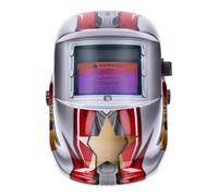 GEORGES Casque de soudage solaire automatique avec protection UV et grande vitre pour tous les types de soudure (Iron Man)