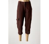 georges franck pantalons femme de couleur marron