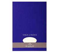 Georges Lalo. 12700L Papier à lettres en bloc papier vergé A4 50 feuilles 100 g 29,7 cm x 21 cm blanc cassé