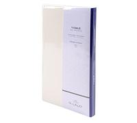 Lalo 25000L - Un sachet de correspondance comprenant 10 cartes simples 10,3x21,3 cm 300g et 10 enveloppes doublées 11x22 cm, Papier vergé de France, Blanc