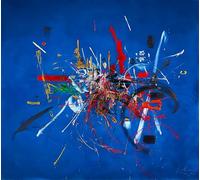 Georges Mathieu Le Grand Dauphin 1960 Impression sur toile sur châssis en bois Tableau parfait pour la décoration murale