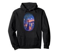 Georges Seurat Femme pointilliste au Clair de Lune Riverside Sweat à Capuche
