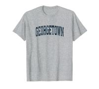 Georgetown Delaware DE Vintage Athletic Sport Bleu marine T-Shirt