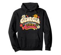 Georgia A Little Chaos A Lot of Awesome Retro Name Sweat à Capuche