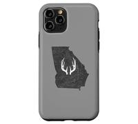 Georgia GA Deer Hunting Shed Antlers Design Coque pour iPhone 11 Pro