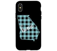 Georgia Home Motif à Carreaux Coque pour iPhone X/XS