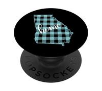 Georgia Home Motif à Carreaux PopSockets PopGrip Adhésif
