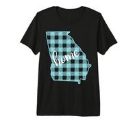 Georgia Home Motif à Carreaux T-Shirt Haut de Gamme