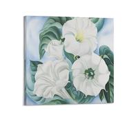 Georgia O'Keeffe Artiste Moderniste Artiste Peintre 《Flower》Affiches d'œuvres d'art sur toile Esthétique Musique et cinéma Décoration Salon Chambre 70 x 70 cm Cadre