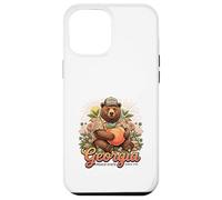 Georgia Peach Bear Breloque du Sud Style Nature Coque pour iPhone 12 Pro Max