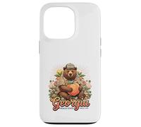 Georgia Peach Bear Breloque du Sud Style Nature Coque pour iPhone 13 Pro