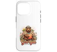 Georgia Peach Bear Breloque du Sud Style Nature Coque pour iPhone 16 Pro