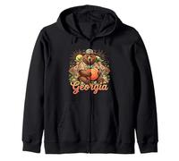 Georgia Peach Bear Breloque du Sud Style Nature Sweat à Capuche