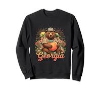 Georgia Peach Bear Breloque du Sud Style Nature Sweatshirt