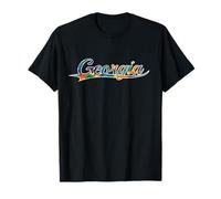 Georgia Peach State Deep South Tie Dye Vintage Varsity T-Shirt