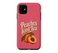 Georgia Peaches Thé glacé rétro Motif Souvenir de Fruits Coque pour iPhone 11