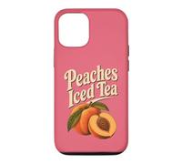 Georgia Peaches Thé glacé rétro Motif Souvenir de Fruits Coque pour iPhone 12/12 Pro