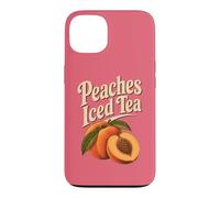 Georgia Peaches Thé glacé rétro Motif Souvenir de Fruits Coque pour iPhone 13