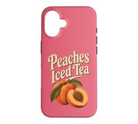 Georgia Peaches Thé glacé rétro Motif Souvenir de Fruits Coque pour iPhone 16