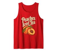Georgia Peaches Thé glacé rétro Motif Souvenir de Fruits Débardeur