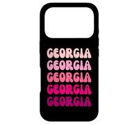 Georgia Retro Stack Design Coque pour iPhone 17 Pro