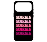 Georgia Retro Stack Design Coque pour iPhone 17 Pro Max