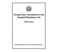 Georgia State Amendments to the Standard Plumbing Code