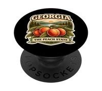 Georgia The Peach State Souvenir Souvenir géorgien PopSockets PopGrip Adhésif