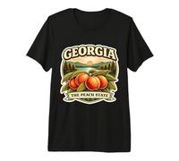 Georgia The Peach State Souvenir Souvenir géorgien T-Shirt Haut de Gamme