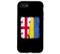 Georgia Ukraine Demi-Drapeau Géorgien Ukrainien Heritage Coque pour iPhone SE (2020) / 7/8