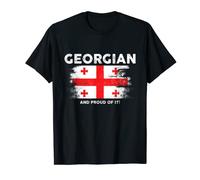 Georgian And Proud | Caucase | Drapeau de Géorgie patriotique T-Shirt