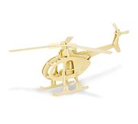 Georgie Porgy 3D Puzzle en Bois Animaux Blocs de Construction pour Enfants Cadeau de Jouet éducatif (JP233 Hélicoptère)