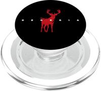 Géorgie Queue Blanche Cerf Wildlife Animal Silhouette PopSockets PopGrip pour MagSafe