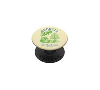 Géorgie Rétro Vintage State Design Peach Tree House Nature PopSockets PopGrip Adhésif