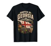 Géorgie Tbilissi Caucase Rooted in Georgia T-Shirt