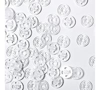 40 Paires de Boutons-Pression en Plastique Boutons Transparents Boutons-Pression à Coudre Invisible Boutons-Pression de Couture Boutons-Pression Transparents en Plastique (7 mm/0,27 Pouce)