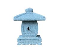 Geosism & Nature Lanterne Chinoise en Pierre sculptée à la Main (Granit Rose), TENKAJAYA, 40 cm de Haut - GL096H40