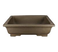 Geosism & Nature Pot à bonsaï rectangulaire en grès 53x36x17,5 cm - L78a